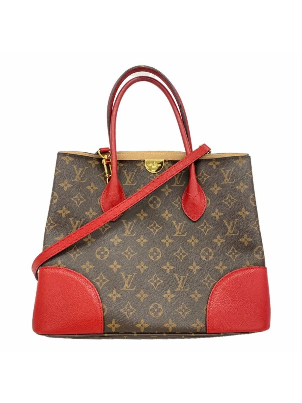 Louis Vuitton Tote Bag Monogram Flandrin Brown Cerise 2-Way